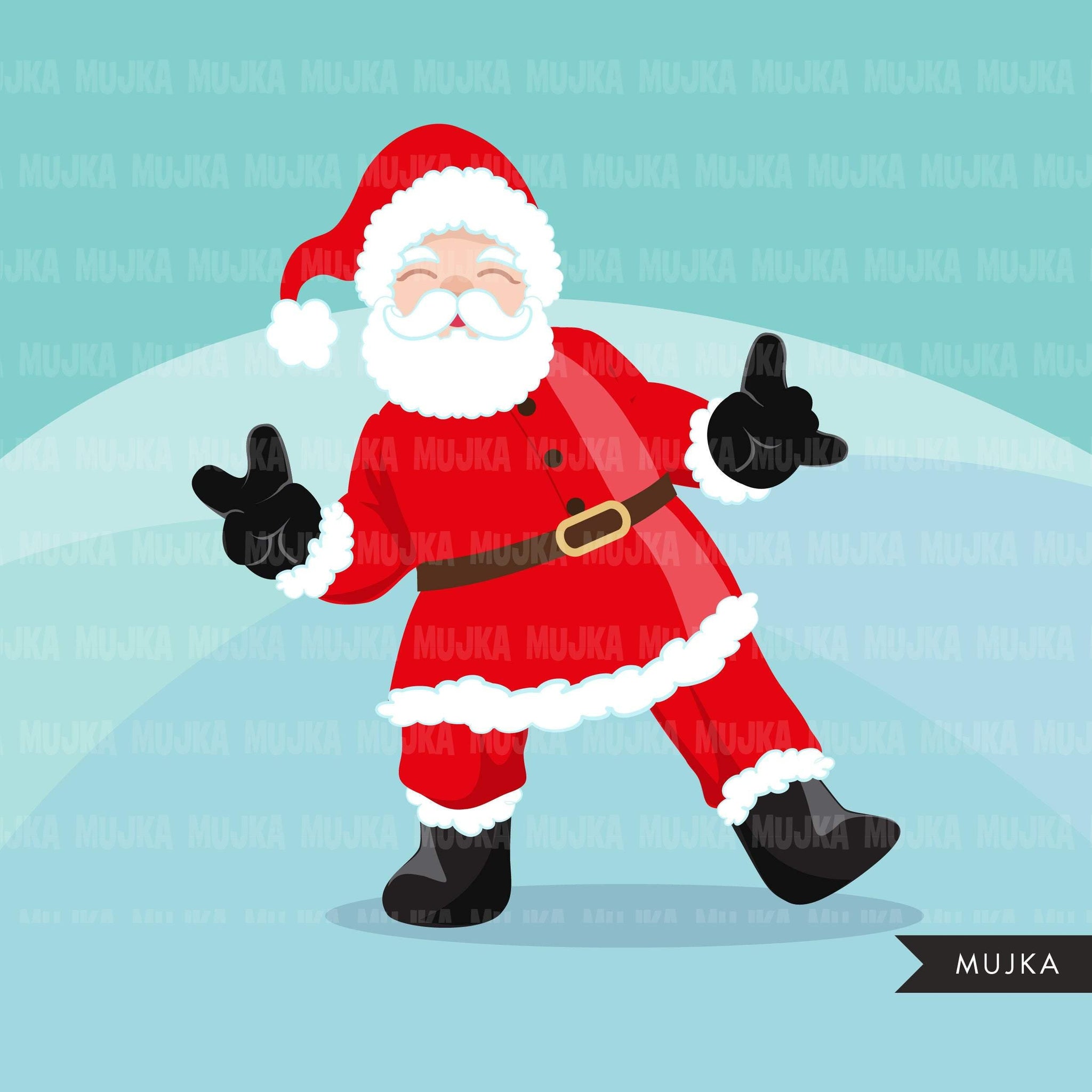 Santa selfie Clipart, Christmas selfie graphics, Santa with cellphone, Noel graphics, Holiday characters, png sublimation clip art