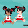 Valentine Clipart, little girls bundle, sisters, friends sublimation, Valentine's Day gifts, commercial use graphics, png clip art