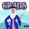 Graduation clipart, Graduates 2021, Grads friends, woman graduates  Sublimation designs for Cricut & Cameo, commercial use PNG