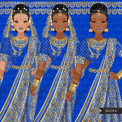 Indian bride clipart, Indian wedding dress, Indian wedding background, muslim bride designs, Sublimation designs digital download PNG