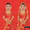 Indian bride clipart, Indian wedding dress, Indian wedding red background, Muslim bride designs, Sublimation designs digital download PNG
