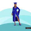 Graduation clipart, Graduates 2021, Grads friends, black woman graduates  Sublimation designs for Cricut & Cameo, commercial use PNG