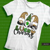 St Patricks Day Gnome sublimation designs, png sublimation shirt design, lucky charms, leopard pattern, digital download files for cricut