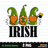 St Patricks Day Gnome, sublimation designs, leprechaun gnome, st pattys day shirt, irish png, digital download files for cricut