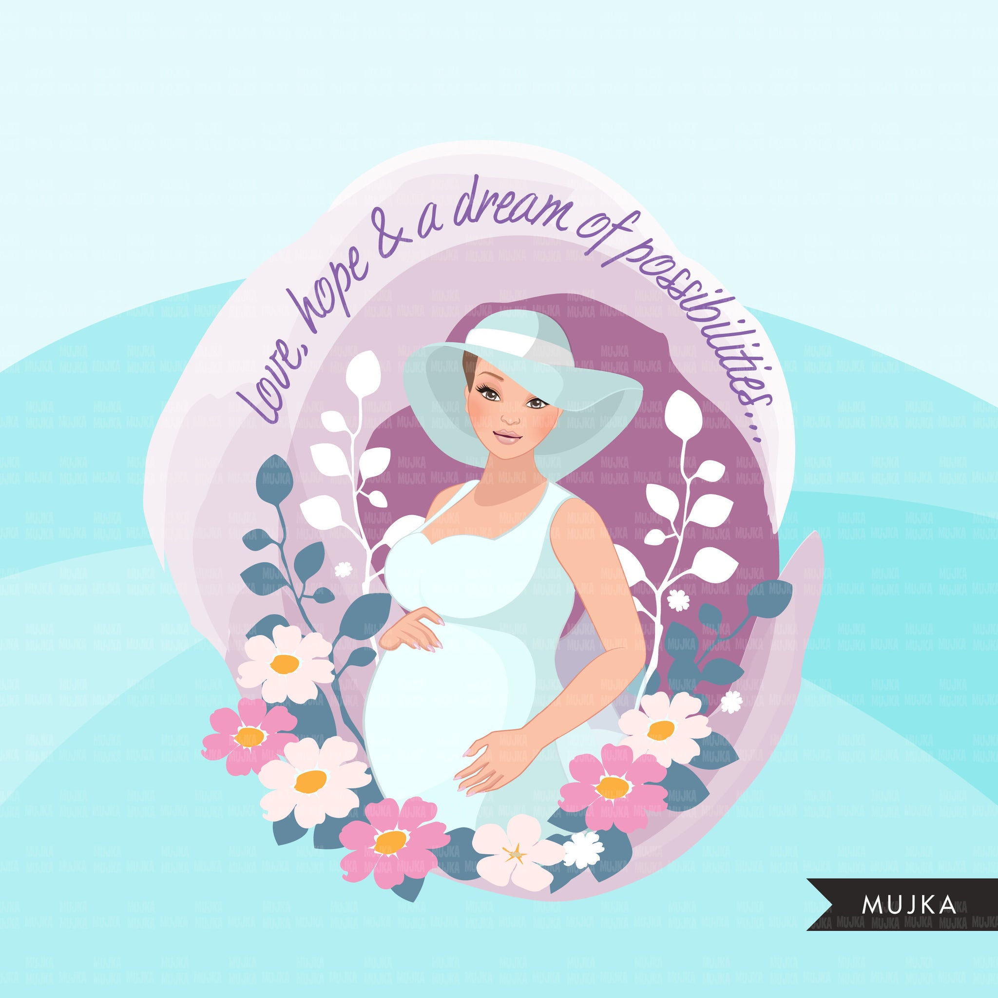 Mothers Day clipart, mother's day sublimation designs digital download, pregnancy, baby shower favors, wall art, pregnant woman png