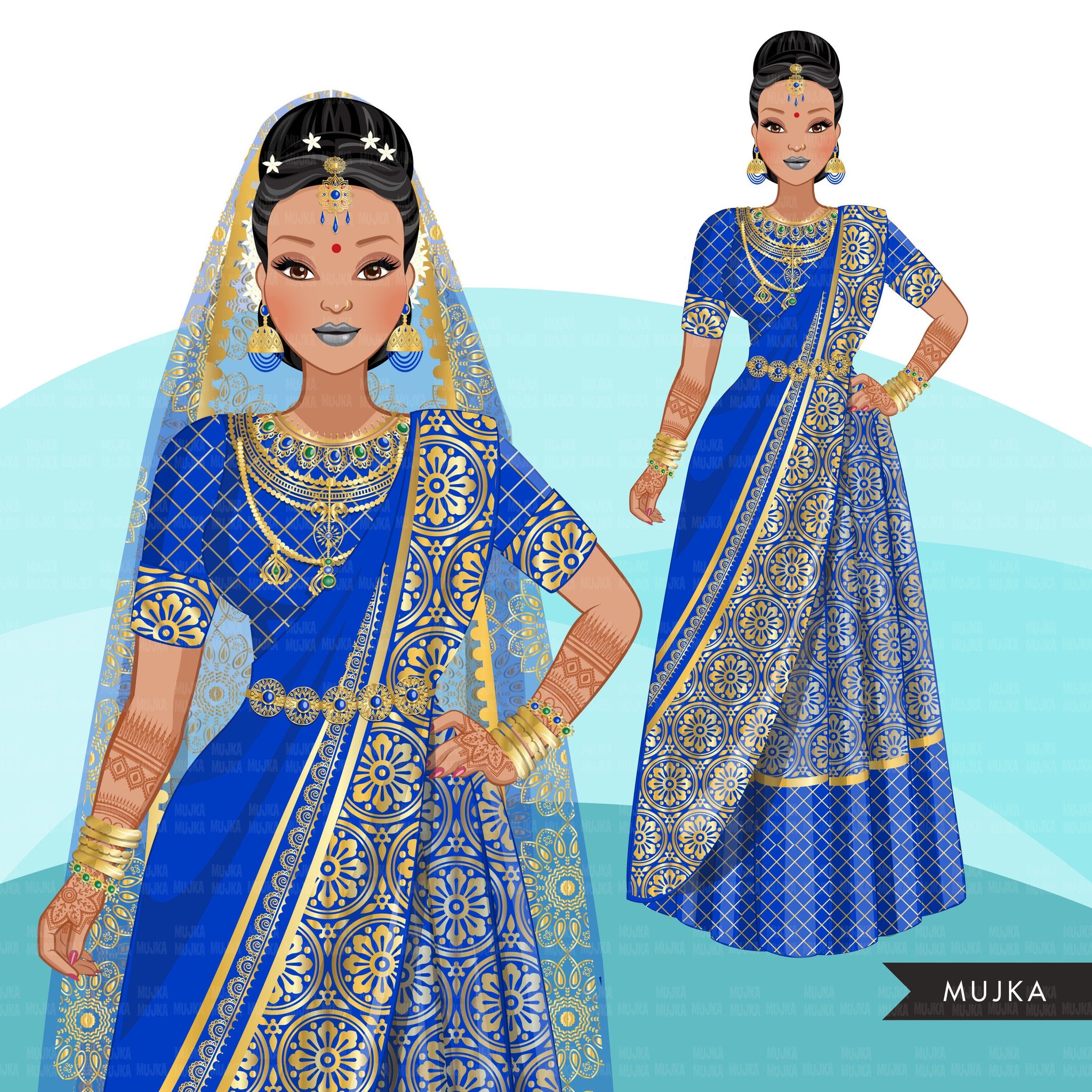 Imágenes prediseñadas de novia india, vestido de novia indio, fondo de boda indio, diseños de novia musulmana, diseños de sublimación descarga digital PNG