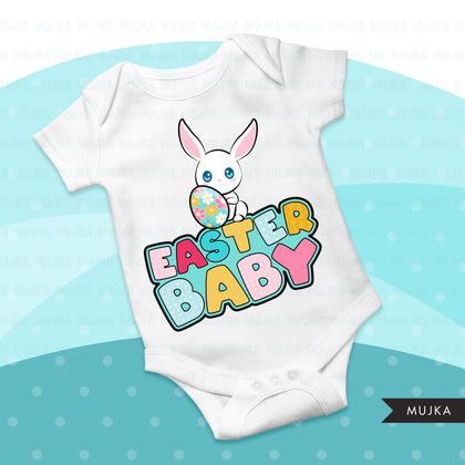 Easter sublimation designs, Easter egg, Easter baby, Easter bunny shirt design, polka dot, first birthday, digital download files for cricut