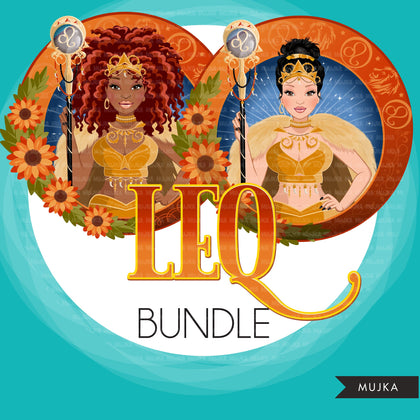 Zodiac Signs, LEO Clipart BUNDLE, Astrology designs, Horoscope graphics, sublimation designs digital download,  Png for Cricut & Cameo