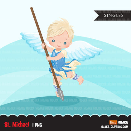 Saint Michael clipart, religious sublimation designs digital download, christian graphics, archangel designs, Christian png files for cricut