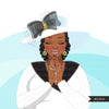 Church ladies clipart, praying sisters sublimation designs, black curvy woman, faith shirt, FAITH OVER FEAR graphics, Bible religious png