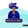 Church ladies clipart, praying sisters sublimation designs, black curvy woman, faith shirt, RISE UP & PRAY graphics, Bible religious png