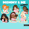 Mothers Day clipart Bundle, mommy and me sublimation designs, digital graphics, mama shirt, mama gift, mother daughter, mother son png