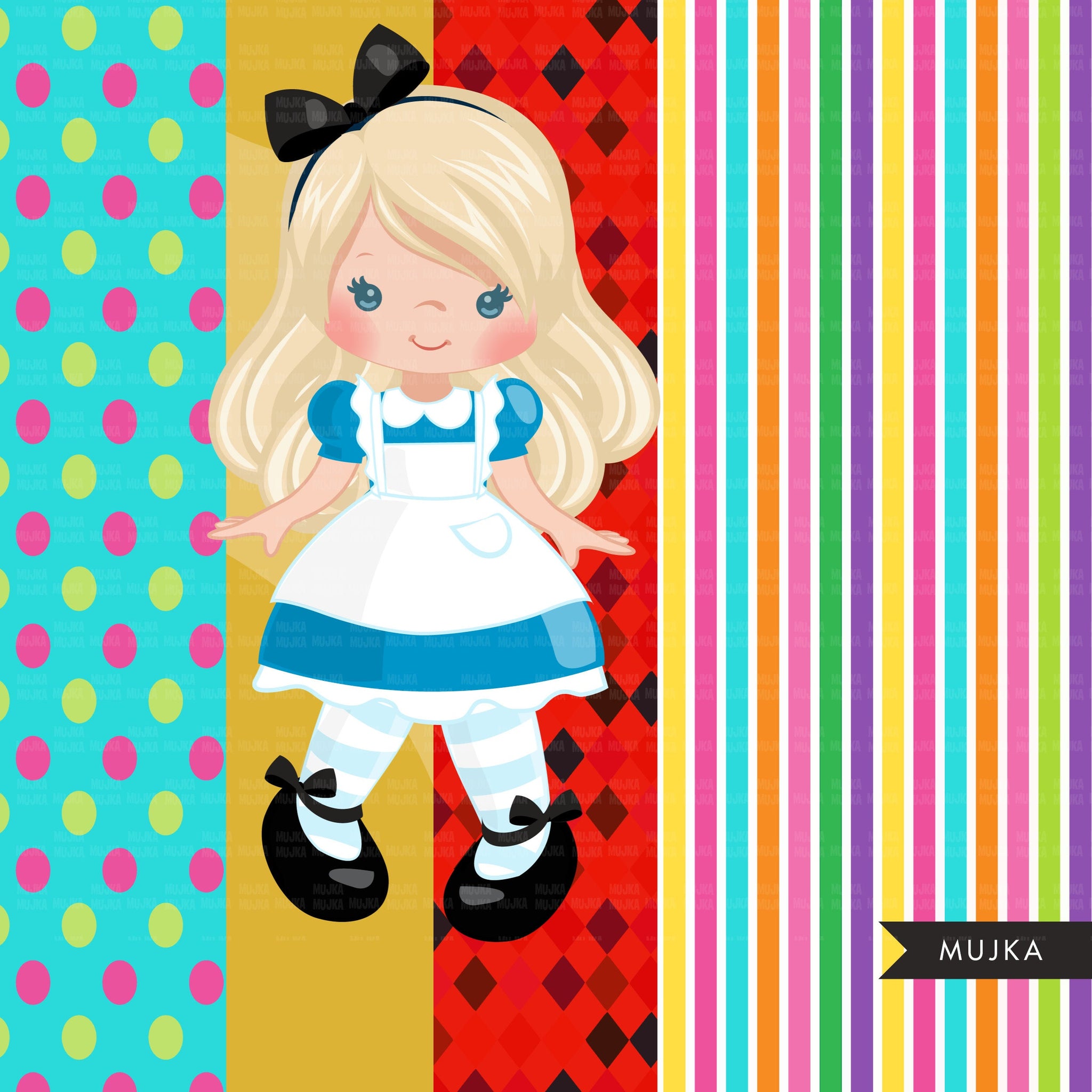 Pacote Alice no País das Maravilhas, download digital de designs de sublimação de Alice, gato Cheshire, clipart Alice, afro-americano, gráficos png, cricut