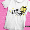 Bee Happy clipart, Bee happy sublimation designs download digital, camisa de primavera de Páscoa, Bee Shirt Png, arquivos PNG para downloads cricut