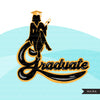 Grad Clipart, Graduation 2021 png, cheetah print grad sublimation designs digital download, class of 2021 png, senior graduate women