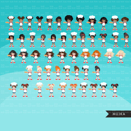 Pizza clipart bundle, pizza chef, pizza shop bundle sublimation designs digital download, pizza birthday png, pizza kids, black boy and girl