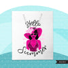 Hello summer clipart, hello summer sublimation designs digital download, pink leopard print png, summer shirt digital download for cricut