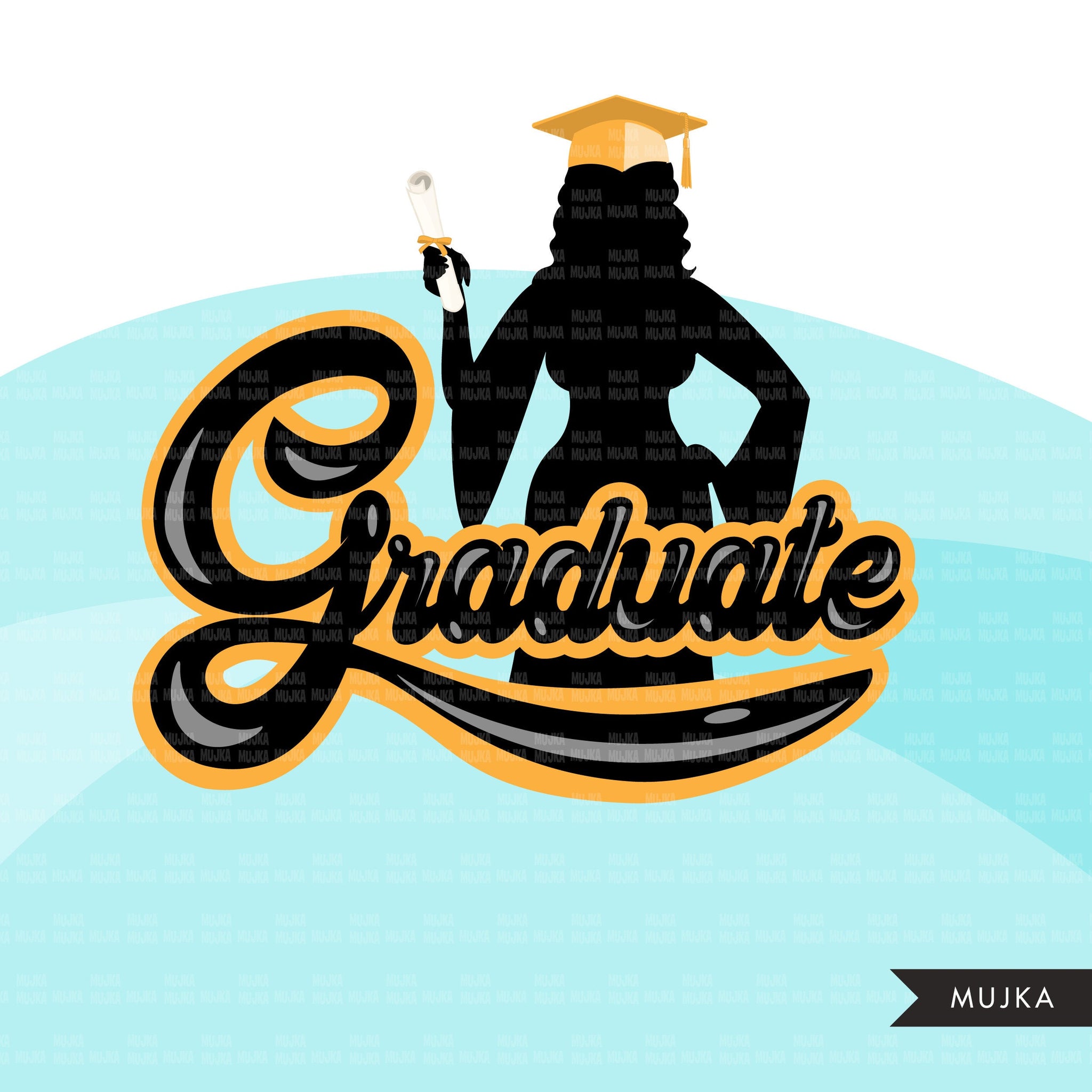 Grad Clipart, Graduation 2021 png, woman grad sublimation designs digital download, class of 2021 png, senior graduate women clip art