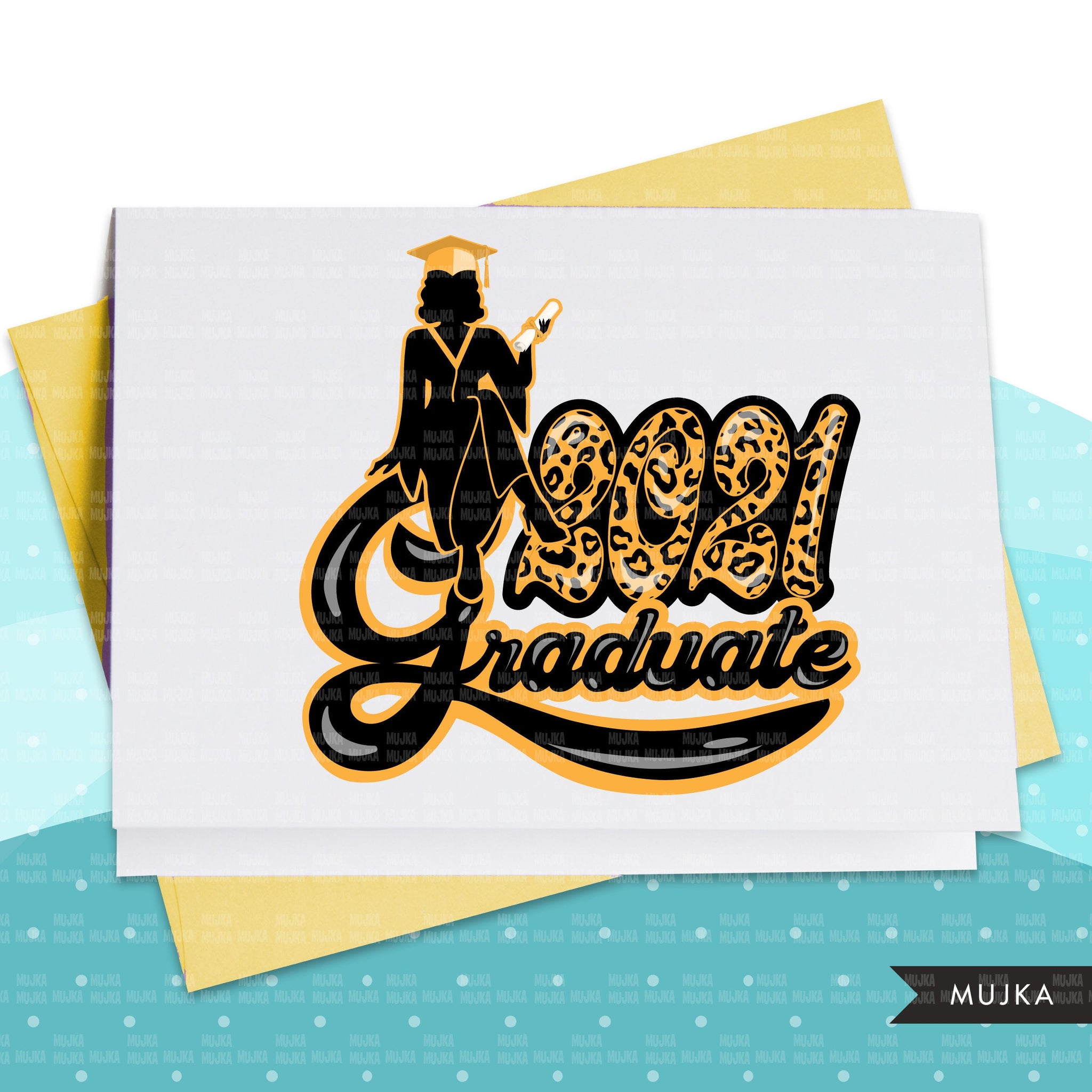 Grad Clipart, Graduación 2021 png, diseños de sublimación de posgrado con impresión de guepardo descarga digital, clase de 2021 png, mujeres graduadas senior