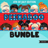 4th of july Peekaboo Clipart Bundle, Peekaboo girl, peekaboo boy, Best friends, siblings shirts, grand kids graphics, sublimation designs