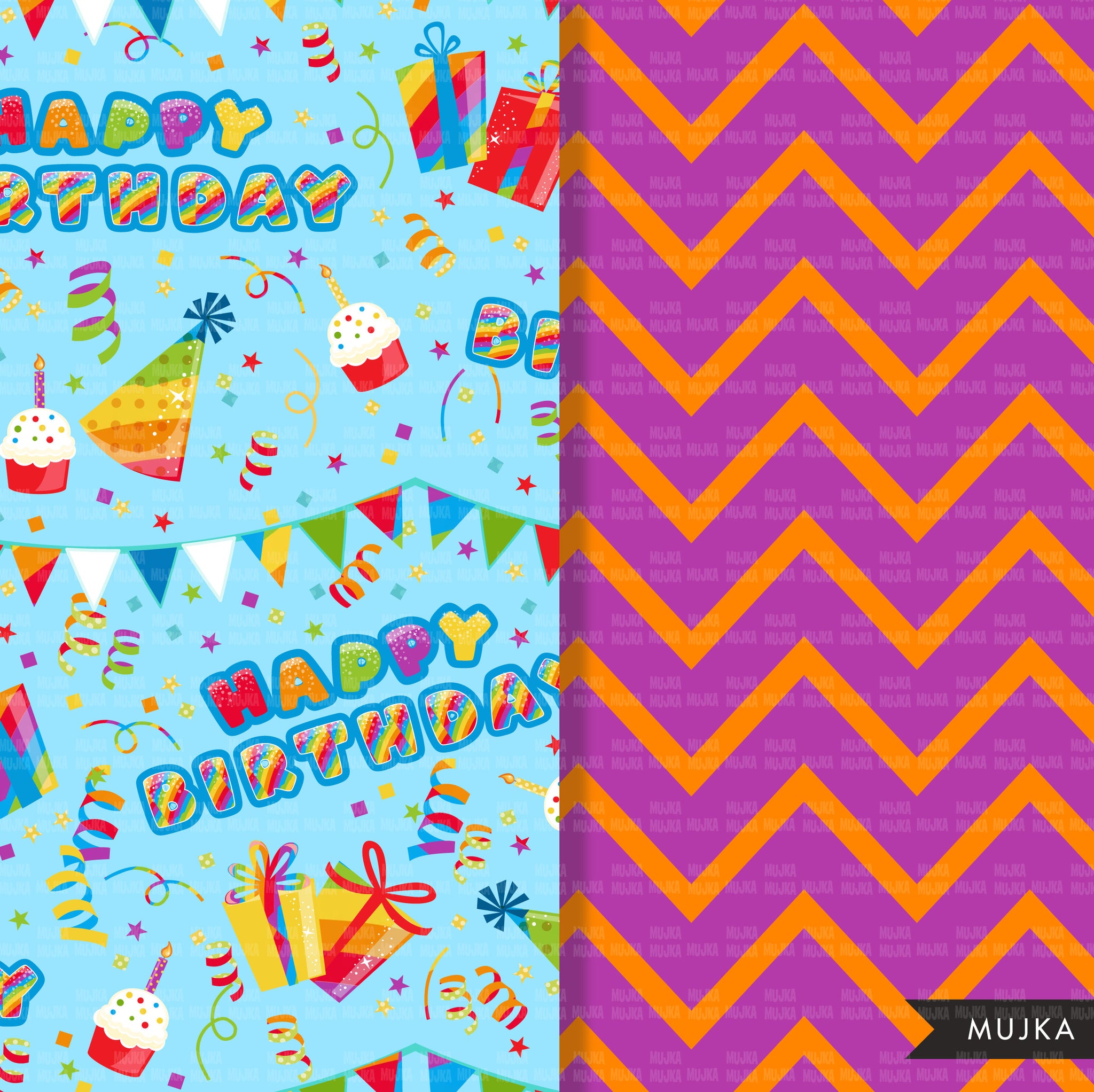 Birthday Pattern Paper Free Downloads - tortagialla