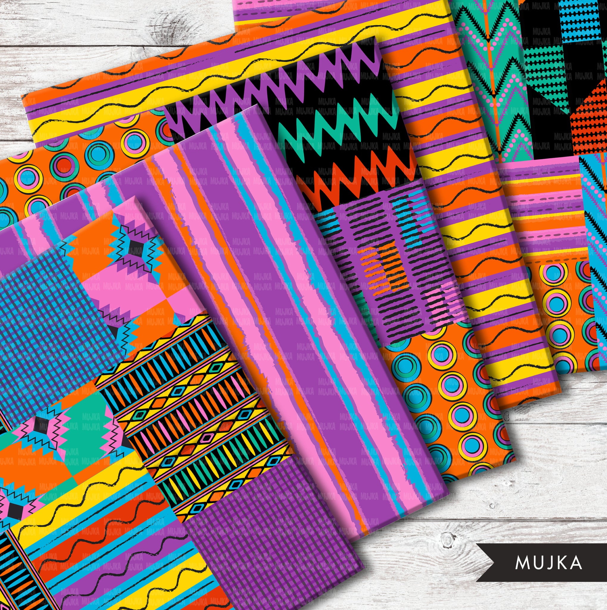 Dru Christine Fabrics & Design Kente /Ankara/African Print Bandanas (kente)