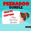 Peekaboo Clipart Bundle, Peekaboo girl, peekaboo boy, Best friends, siblings shirts, grand kids graphics, sublimation designs, png