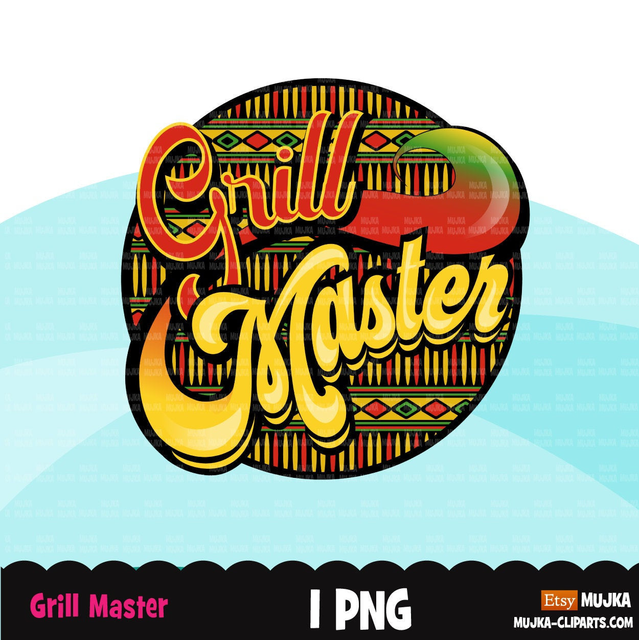 African Grillmaster, grill master Juneteenth clipart, bbq sublimation designs, grill master png, african bbq, picnic graphics, apron