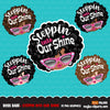 Boss babe clipart, steppin into our shine, sublimation designs digital download, Afro boss babe digital stickers, printable black girls png