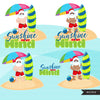 Christmas in July PNG, Santa surf sublimation designs, sunshine on my mind png, digital download, Black Santa summer graphics, Surf life