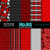 Red & Black Sorority digital papers, red seamless patterns, sublimation designs, digital papers, floral papers, geometric patterns