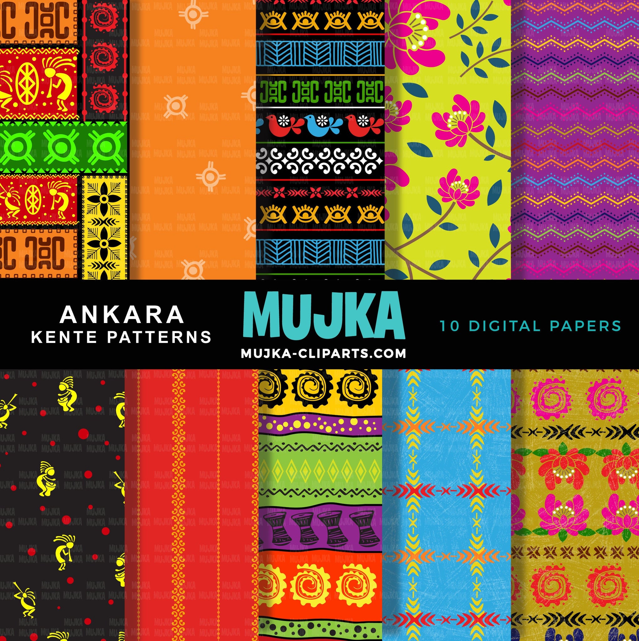 African digital papers, African patterns, Juneteenth digital patterns, seamless digital patterns, tribal texture, black history