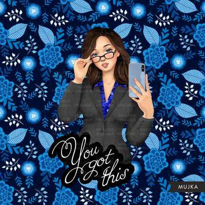 Boss babe PNG, You got this Fashion Sublimation designs, self worth graphics, leopard digital papers, businesswoman clipart, boss png