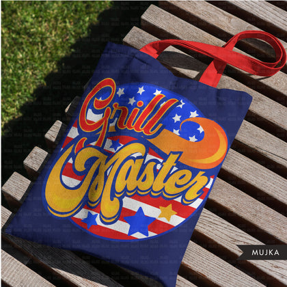 Grillmaster, grill master 4th of July clipart, bbq sublimation designs, grillmaster png, american grill, picnic graphics, grill apron png