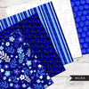 Royal Blue & White Sorority digital papers, blue seamless patterns, sublimation designs, digital papers, floral papers, geometric patterns