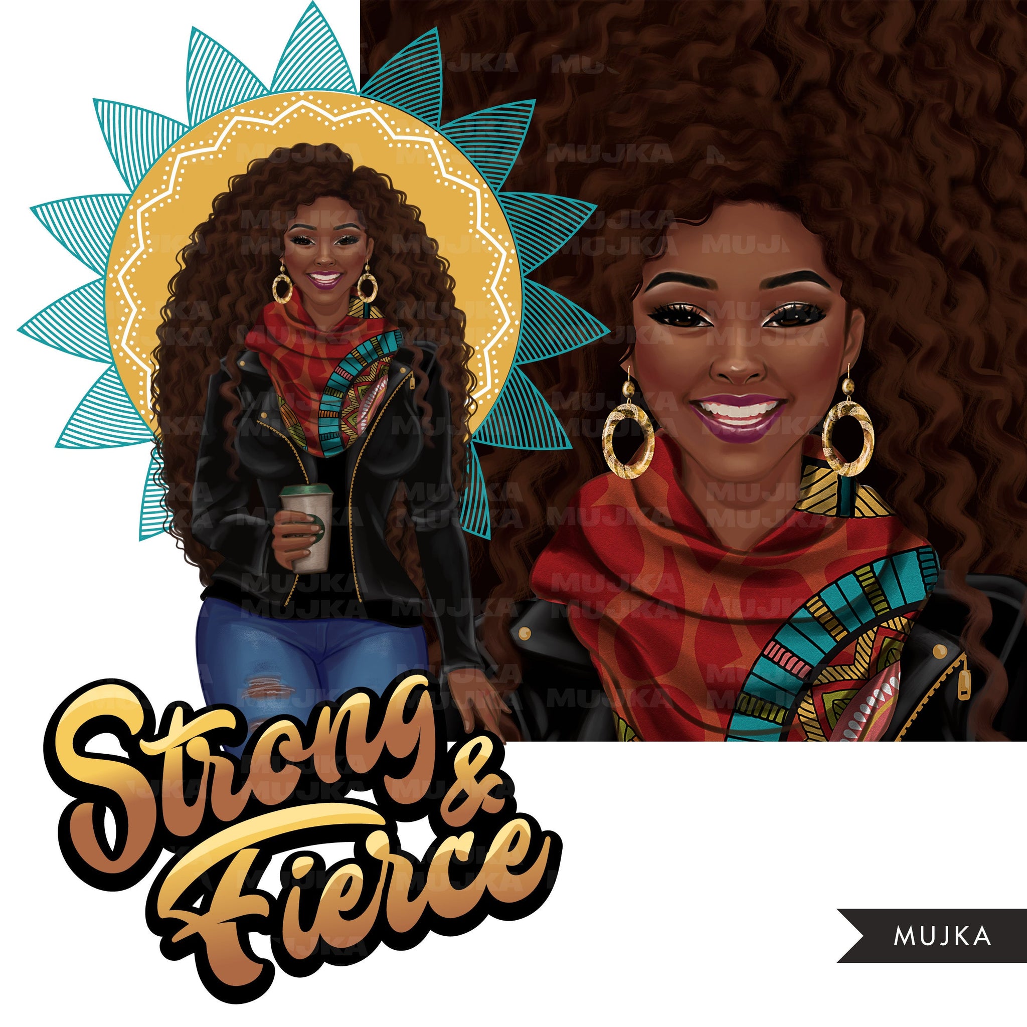 Black woman clipart, Self worth png, Strong and fierce sublimation designs, women empowerment quotes, fall jacket, self love graphics