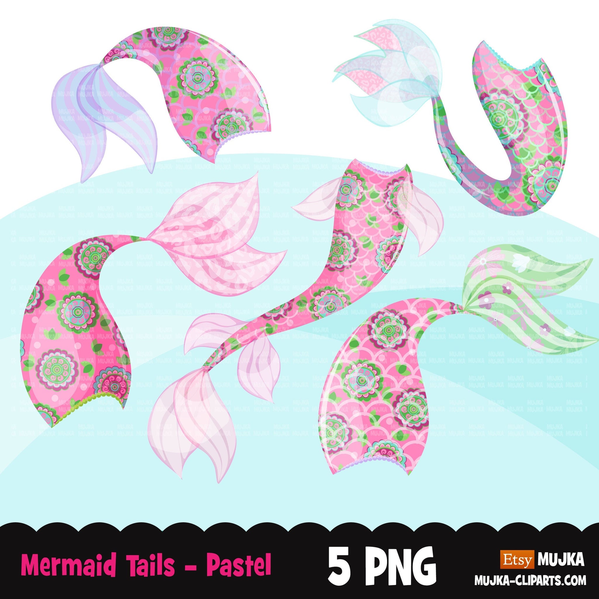 Mermaid tails clipart, mermaid scales, mermaid tail clip art, mermaid clipart, mermaid sublimation designs, mermaid scale pattern png