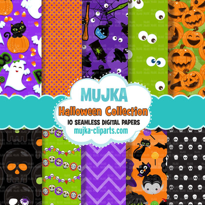 Halloween Digital Papers, Halloween seamless pattern, Halloween sublimation designs, Halloween papers, Halloween graphics, Halloween png