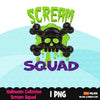 Halloween png, scream squad png, Halloween sublimation designs, Halloween skull, Halloween shirt designs, spooky graphics