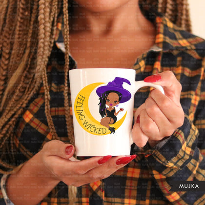 Halloween png, Halloween witch png, feeling wicked sublimation designs, Halloween clipart, black witch, Halloween shirt, wicked witch shirt