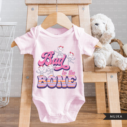 Halloween png, cute Halloween, bad to the bone png, skull sublimation designs, Halloween baby sublimation designs, pink Halloween clipart