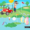 Golf clipart, golf bundle, golfing kids, golf sublimation designs, golf lovers, mini golf, sports graphics, golf cart, golf players png