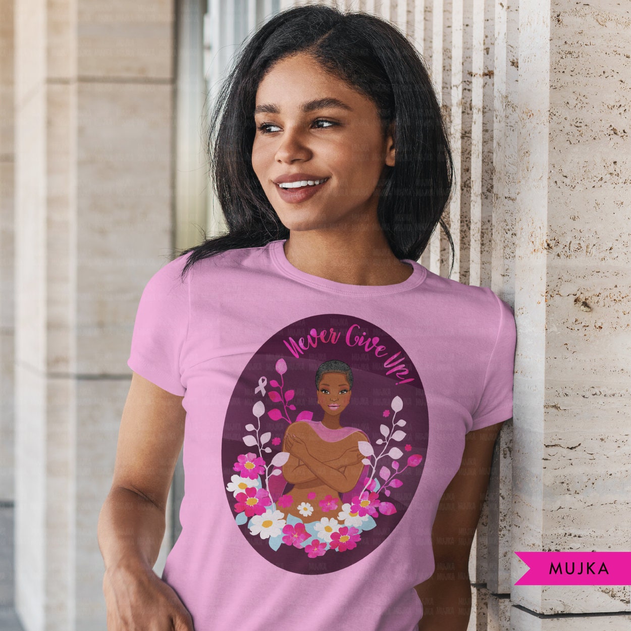 black breast cancer shirts