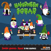 Halloween clipart, Halloween squad, Zombie gnomes, zombie png, halloween png, halloween sublimation designs, halloween, halloween shirt art