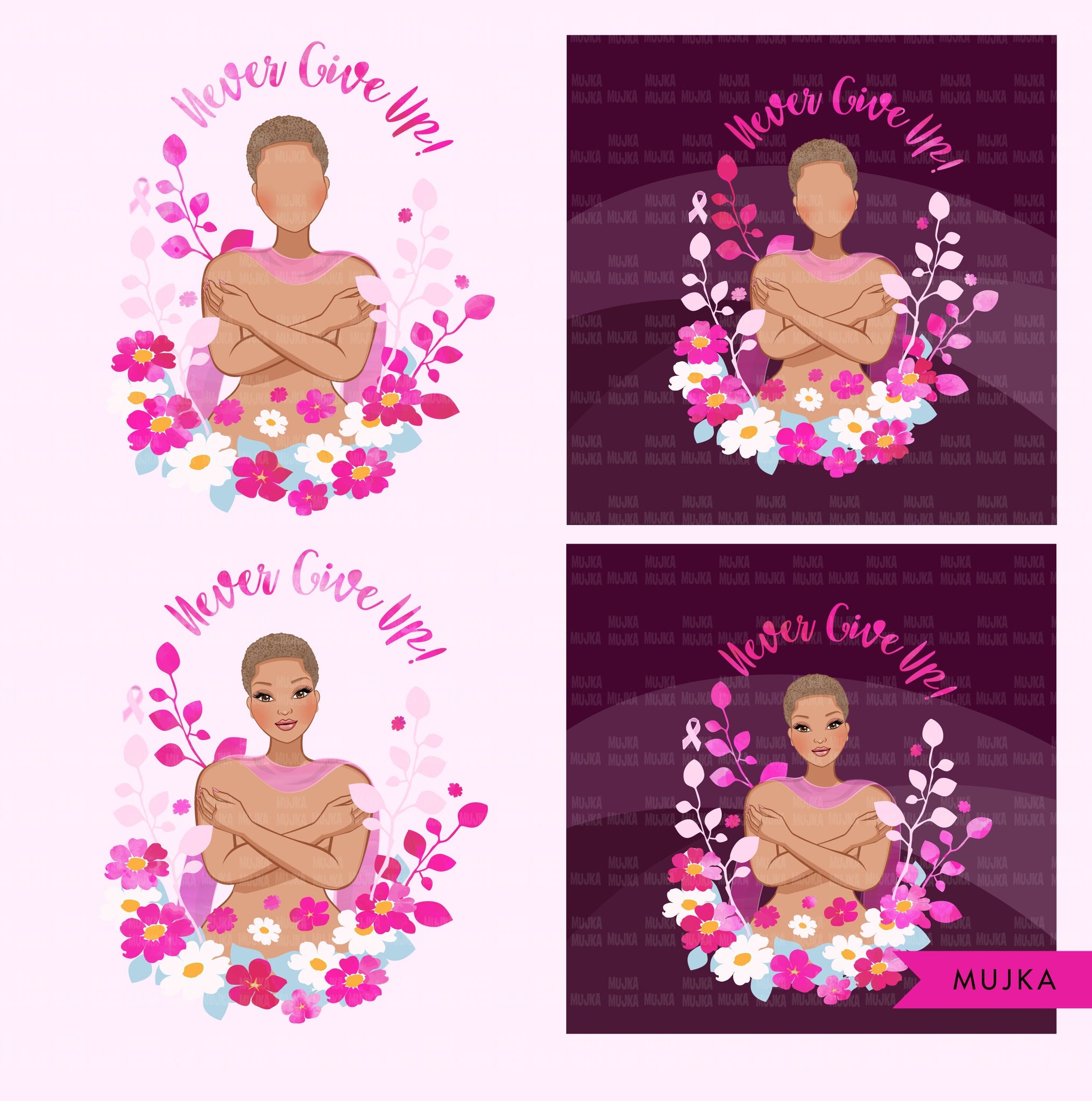 Breast Cancer Png, Breast cancer clipart, Never give up sublimation designs, breast cancer shirt, woman png, pink ribbon png