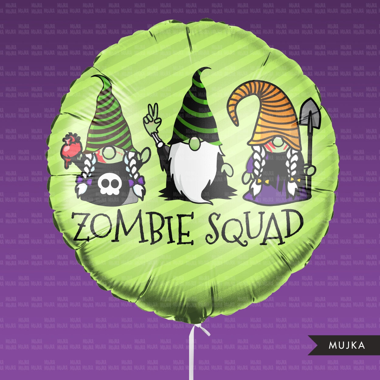 Zombie gnome, zombie squad png, zombie squad clipart, Halloween png, Halloween gnomes png, zombie sublimation digital designs, zombie shirt