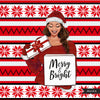 Christmas clipart, Fashion Clipart, Santa girl Clipart, women clipart, Christmas sublimation designs digital download, pod ready, merry png