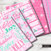 Christmas digital papers, pink Christmas papers, pastel Christmas papers, santa digital papers, pink christmas tree png, cute Christmas png