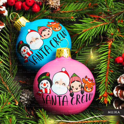 Santa Crew png, imágenes prediseñadas de Christmas Crew, diseños de sublimación de muñeco de nieve elfo de Santa Rudolph, gráficos de Santa Crew, png de Navidad, camisa de Navidad