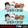 black Santa crew png, Christmas Crew clipart, black Santa clipart, Rudolph elf snowman sublimation designs, Christmas png, Christmas shirt